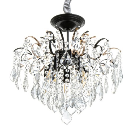 Chandelier "Dalila" 5he14 40W Black gold 40x40x39cm Bayerlux-1