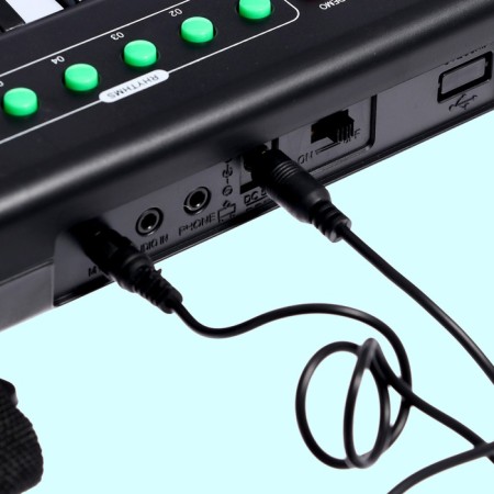 Children's "Electrician" synthesizer, sound effects, 37 keys-10