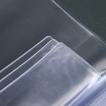 PVC liner (A5) for family documents, 3 sets, transparent color-3