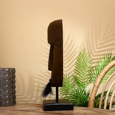 Mask "Loni" on the stand, Albezia 45 cm-2