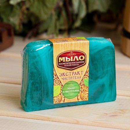 SPA soap - care for the bath and sauna "Celandine extract" 80 g