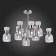Ceiling EVOLUCE lamp. Sle1045-102-08. Vento. 8x40 watts, E14, 71x71x44 cm, chromium color