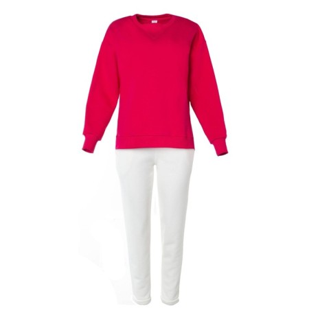 Suit (sweatshirt, trousers) minku: casual collection color fuchsia, size 52-5