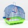 Bird cage is a small, semicircular roof (drinker, feeder, pole, swing) 35x28x37cm mix