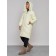 Coat insulated winter female, size 44, color light yellow