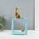 Souvenir Ceramics "Cats Mouse. Square" Blue with gold 5.2x13.5x23 cm