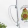 Avocado mug, 400 ml, MIX drawing