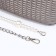 Lightning bag, long belt, silver color