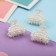 Hair crab "Beatrice Bunny" (set of 5 pcs) classic, 2.5 cm, white