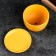 Flower pot "Magnolia" yellow, 0.5 l
