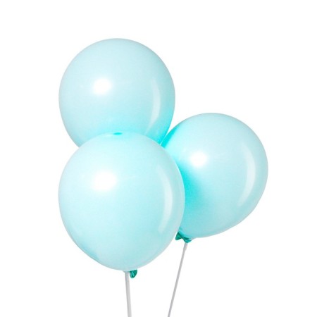Latex ball 12 "Makarun", set of 100 pcs., Blue color-1