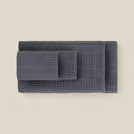 Waffle towel SL Home: Chess "Grig Sandre" 30x60 cm, 100% cotton, 350 g/m2-1