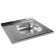 Kitchen sink "Vladiks", invoice, without siphon, 60x60 cm, right, stainless steel 0.4 mm