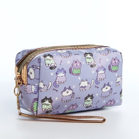 Lightning cosmetic bag, lilac color
