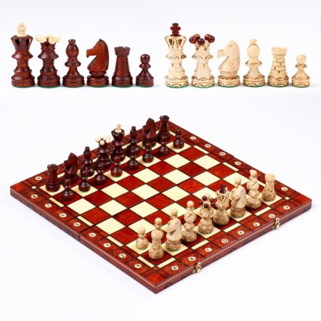 Chess Polish wooden large Madon "Ambassador", 54 x 54 cm, King H-12 cm-1