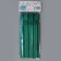 Cocktail tubes with corrugation, in a set 25 pieces, turquoise color