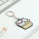 Acrylic key a keychain "Kotik", 7 x 12.5 cm