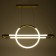 Chandelier 1607/2 LED 73W 4000k gold 85x35 cm Bayerlux