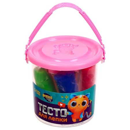 Modeling dough 7 colors, 105 g + 1 mold + lid-form, mix-11