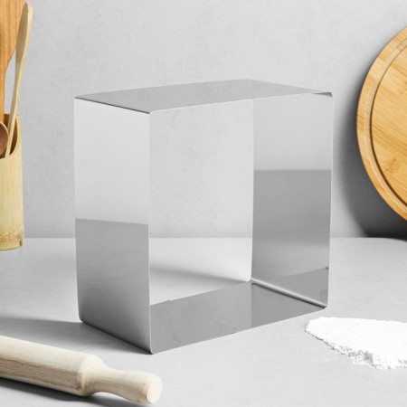 Baking and calculation form "Square", H-12 cm, 22 x 22 cm