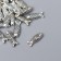 Busina for creativity Metal "Fish" silver g084b999 0.5x1.5 cm
