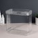Organizer for storage "Cristal", two -level, 2 sects, 28 × 15 × 26 cm, the color is transparent