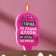 Candle for the cake "Old woman, do not lose heart", 6.5 cm, pink