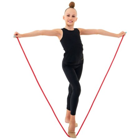 Racking for rhythmic gymnastics weighted Grace Dance, 3 m, red color-4
