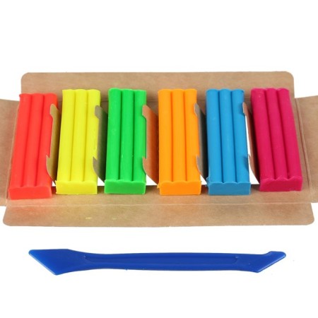 Plasticine Neon "Three Cats" 6 centers, 90 g-1