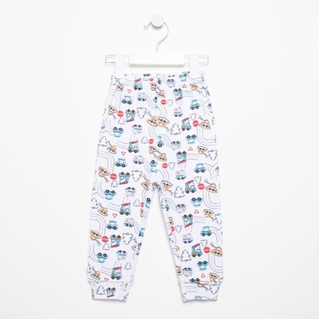 Boy slider, white/transport, height 68-74