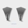 Metal hook on Velcro of the Dolyan "Crystal", 2 pcs