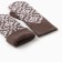 Double female mittens, light brown color, river 18