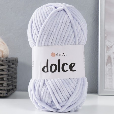 Yarn "Dolce" 100% micropoliester 120m/100g (776 bl. Lilac)-1