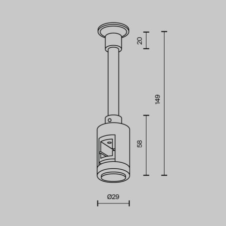 Components for the Technical tra155CW-SL1-BS track system-4