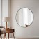 Mirror "Black matte", wall, 100 × 3 cm