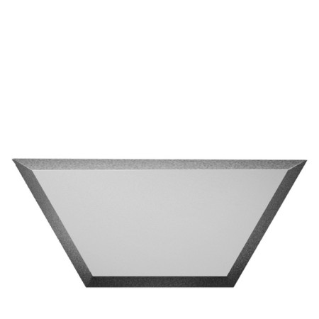 Mirror silver tiles "Fifth" with a fatcet 10 mm, 200x86 mm