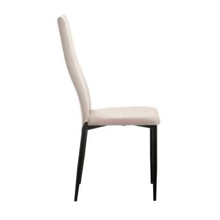 Chair "wave", black/velor cream-3