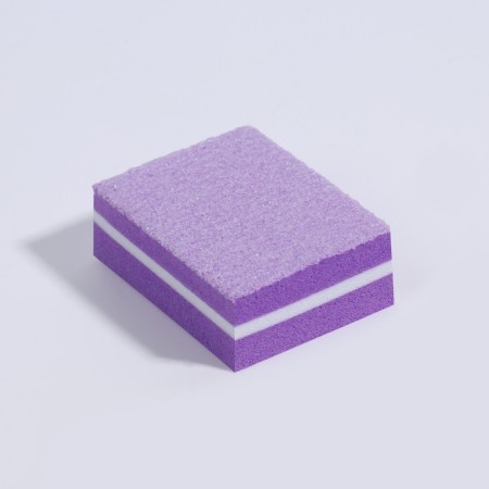 Buffs sandpaper for nails, set 50 pcs, bilateral, 3.5 × 2.5 cm, purple color-5