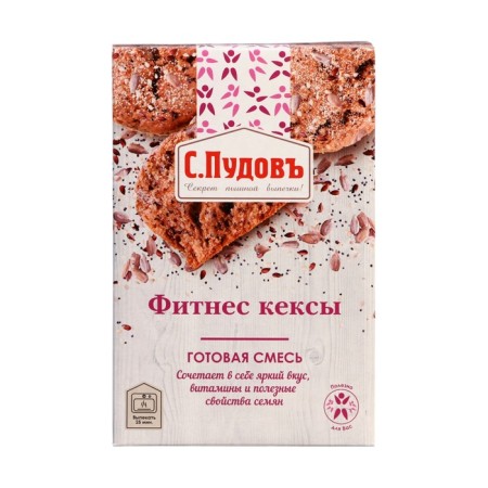 Мучная смесь С.Пудовъ кексы фитнес, 350 г-1