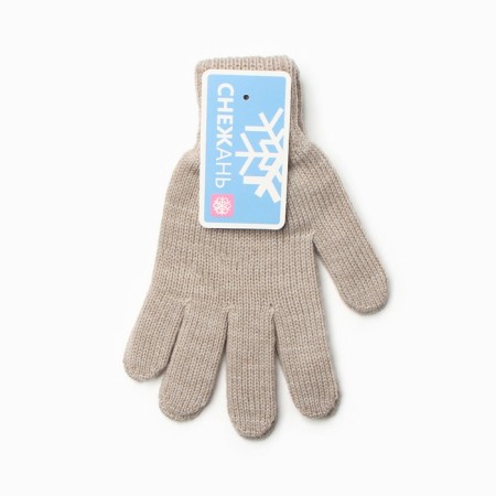 Female gloves, beige color, size 18-3