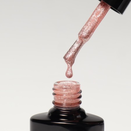 Gel nail polish, “chrome”, shimmer, 3 phase, 8ml, led/uv, pearl pink color (019)-6
