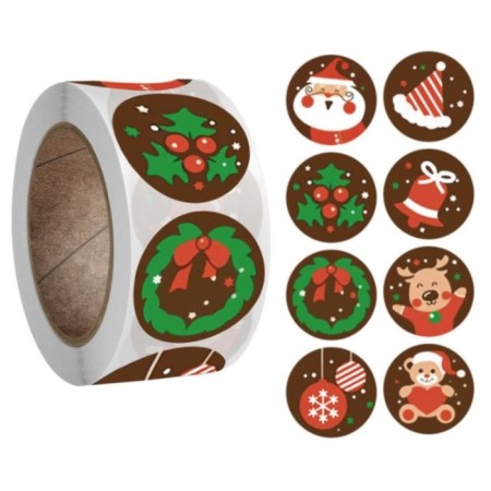 Stick Paper "New Year's Joy" d = 2.5 cm 500 pcs in a roll 3x6.5x6.5 cm