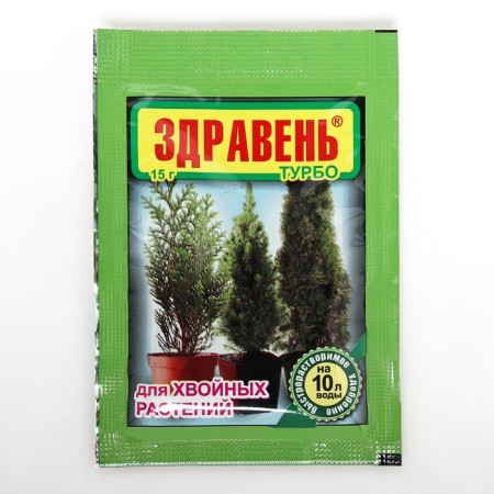 Fertilizer "Zdraven turbo", for coniferous plants, 15 g