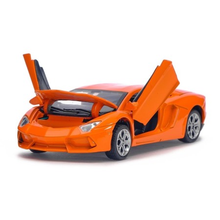 Metal machine "Supercar", inertial, light and sound, scale 1:32-1