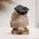 Figure "Owl" beige, 12x8x6cm