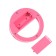 LED ring lamp for Luazon AKS-03, from batteries, 3 modes, pink