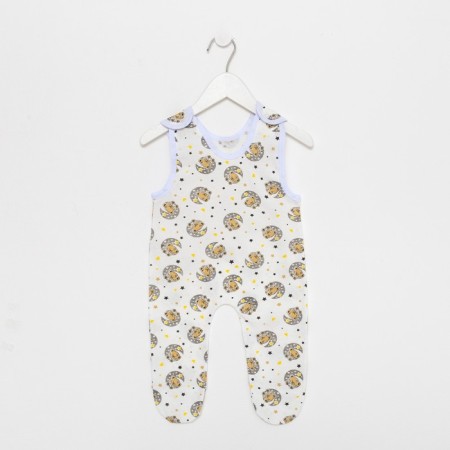 Long baby sliders, white color/bear, height 74 cm