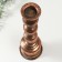 Summary Metal for 1 candle "Ermet" aged bronze 13.5x13.5x43.5 cm