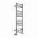 Terminus heated towel rail "Aurora" P20, 300x800 mm, lower connection, chrome