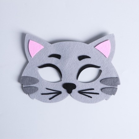 Carnival mask "cat" felt-2